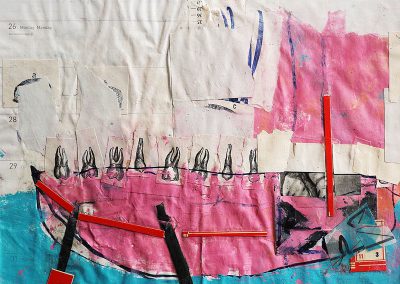 Collage auf Kalenderblatt