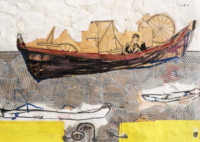 Collage auf Kalenderblatt