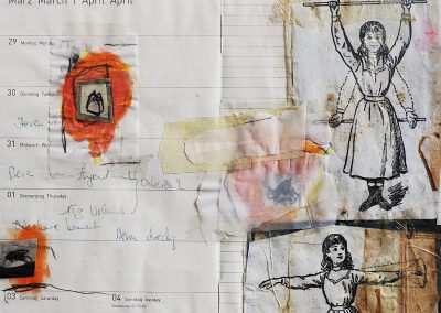 Collage auf Kalenderblatt